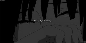 Lonely Anime Gif Quote animated gif