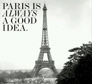 Audrey Hepburn quote about Paris