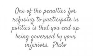 One of the penalties for refusing to participate in politics...
