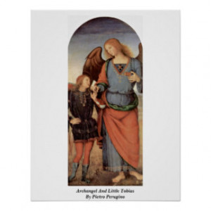 Archangel And Little Tobias By Pietro Perugino Poster