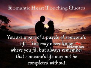 Romantic, quotes, sayings, heart, touching, life