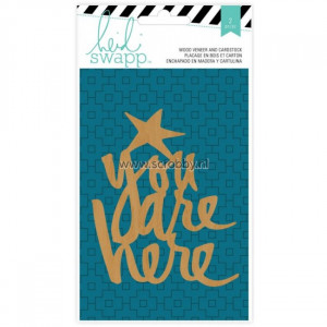 Heidi Swapp Wanderlust Wood Veneer Quote You Are Here - De nummer 1 in ...