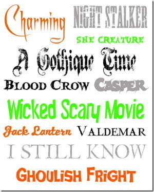 Cute Halloween Fonts Free halloween fonts from