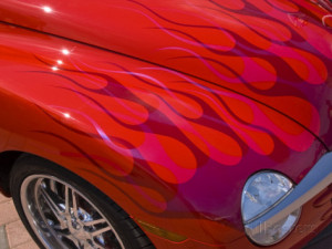 Close-Up of a Red Hot Rod Car, New London, Connecticut, USA ...