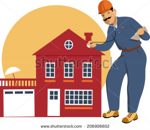 Home inspector - stock photo