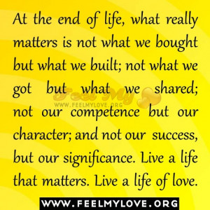 ... gone before me lived well amp it makes me feel better a little bit