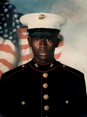 Marlon Jones as a “leatherneck.” He deployed with the 26th Marine ...