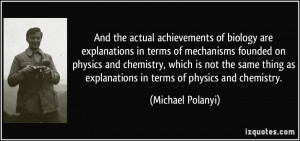More Michael Polanyi Quotes