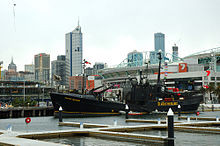 De Farley Mowat aangemeerd in Melbourne Australi