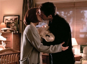 Scully, Mulder, and baby.