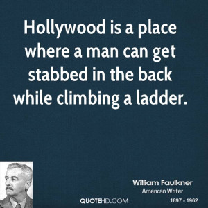 ... place where a man can get stabbed in the back while climbing a ladder