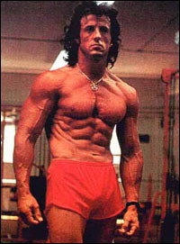 Sylvester Stallone's famous Rocky abs can be created with proper diet ...