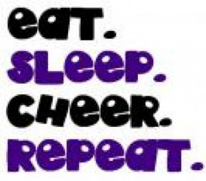 Eat Sleep Cheer Eat sleep cheer