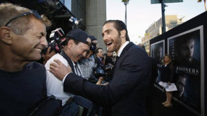 Holy cow is Jake Gyllenhaal excited that he finally got out of Toronto ...