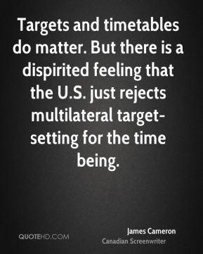 ... the U.S. just rejects multilateral target-setting for the time being