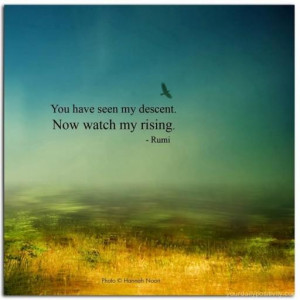 Quote #141 – You have seen my decent. Now watch my rising.