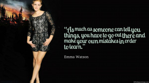 Emma Watson Own Mistakes Quotes Images, Pictures, Photos, HD ...