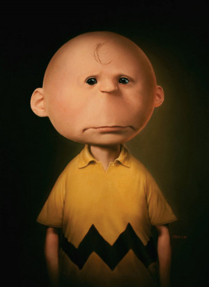 Tim O'Brien's Painting of Charlie Brown [agentmlovestacos]