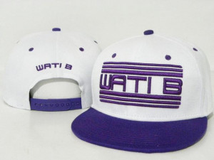 Snapback Wati B Casquette 'Wati' Logo Blanc Violet