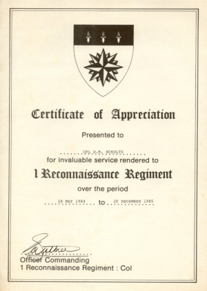 Veteran Appreciation Certificate Template