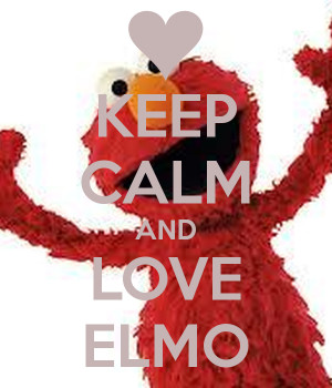 Love You Elmo Holding Heart