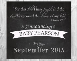 ... file - 1 Samuel 1:27 pregnancy announcement/ we're expecting document