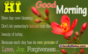 New day new blessing.Don’t let Yesterday’s Failures ruin the ...