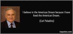 american dream because i have lived the american dream carl paladino