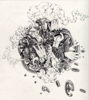 Detailed Pen Andamp Ink Drawings