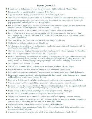 Famous Quotes P-Z