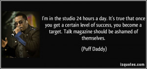 ... you become a target. Talk magazine should be ashamed of themselves