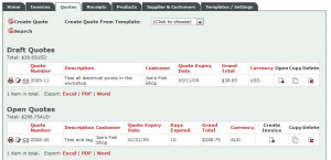 Simple invoicing now with draft quotes and invoices