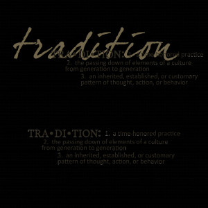 Tradition Definition - a digital scrapbooking word art by Marisa Lerin