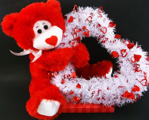 Red Teddy Bear with love