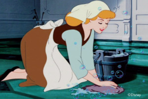 Disney Princess Cinderella In Rags Cleaning Pictures