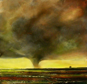 Nov 16 Tornado Twister Scary Storm Landscape Original Painting -- Toni ...