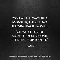 ... monster, there is no turning back from it. But what type of monster