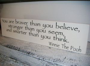 WINNIE THE POOH Quote Sign Baby Nursery
