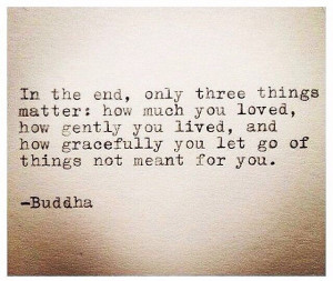 Letting go