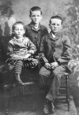 Hoover, Mary: Herbert Hoover with his brother, Theodore Jesse, and his ...