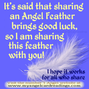 Sharing an Angel Feather