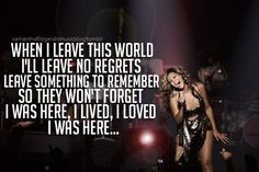 Beyonce I Was Here Quotes I was here by beyonc every