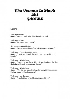 The Woman In black – QUOTES by dfhercbml