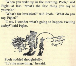 winnie the pooh quotes what is for breakfast