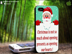 Christmas Gift Quote Open Heart Santa Design For by SidePucket, $15.89
