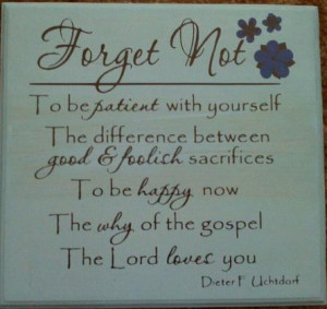 forget me not quotes