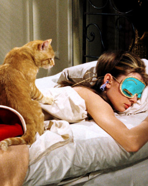 audrey hepburn, breakfast at tiffany, cat, girl, photography, the cat
