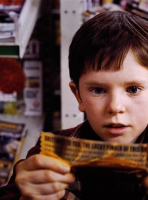 ... and the Chocolate Factory willy wonka freddie highmore charlie bucket