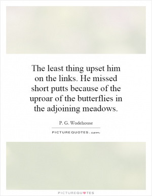 ... because of the uproar of the butterflies in the adjoining meadows