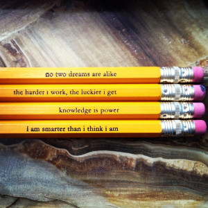 quotes, pencils
